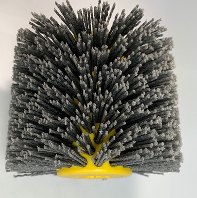 Abrasive Wire Drawing Wheel Drum Burnishing Polishing Brush For Wooden Furniture Floor Polishing 120X100mm 80 Grit