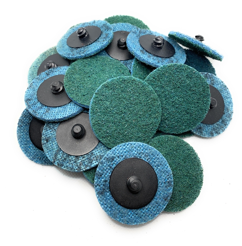 Disque rapide de type r de traitement extérieur en nylon non tissé abrasif de changement de disque de SIGNI  (amende bleue, 2 pouces